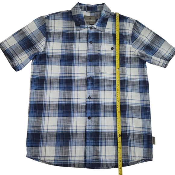 ROYAL ROBBINS men's redwood plaid short sleeve - medium - Picture 6 of 14